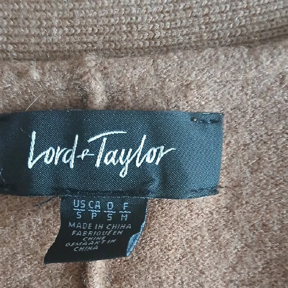 💓Lord & Taylor Camel Knit Cardigan - Picture 2 of 8
